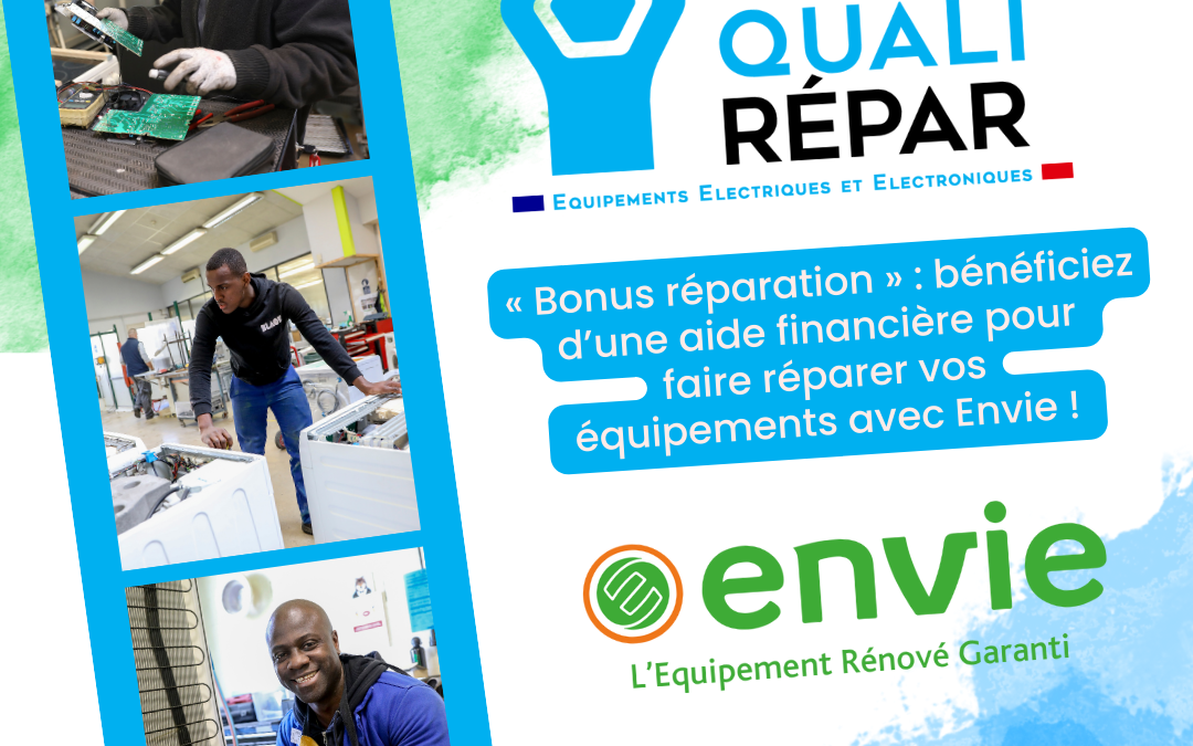 Une nouvelle labellisation pour Envie 53 :  le « bonus réparation » QualiRépar