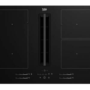 PLAQUE ÉLECTRIQUE INDUCTION 4 FOYERS avec HOTTE INTÉGRÉE — BEKO