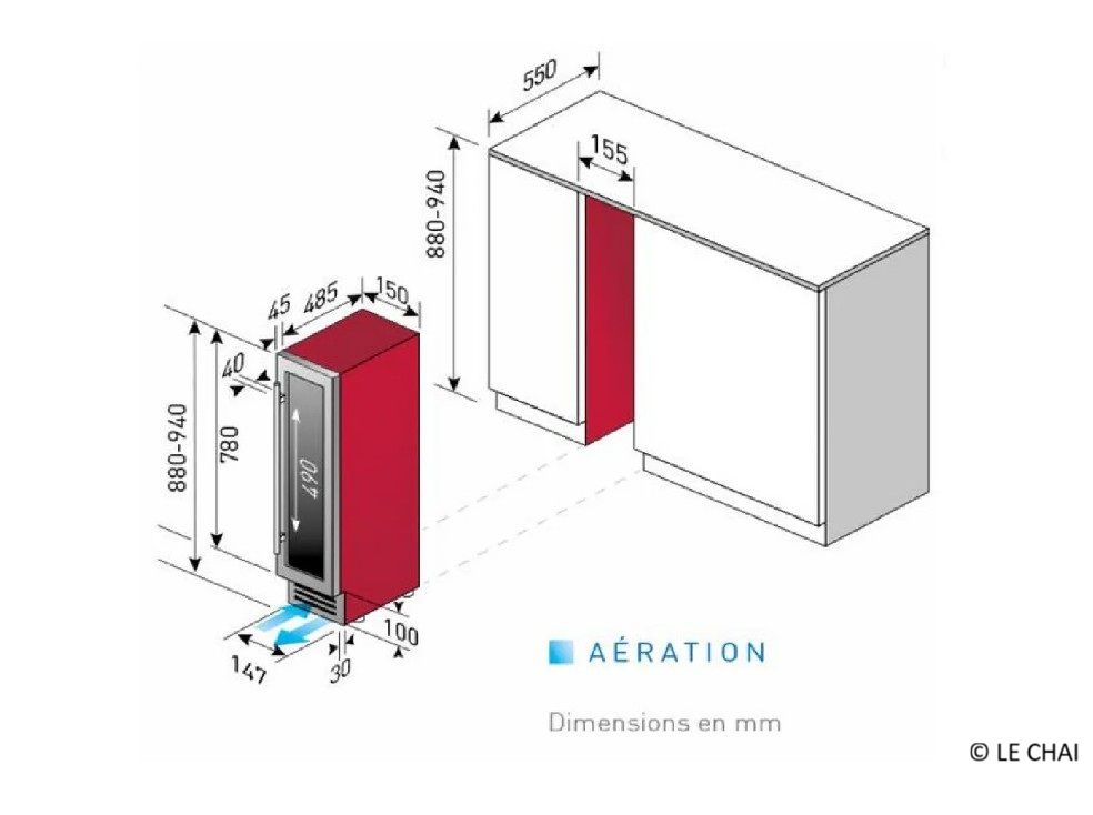 CAVE À VIN DE SERVICE 7 bouteilles — LE CHAI – Image 3