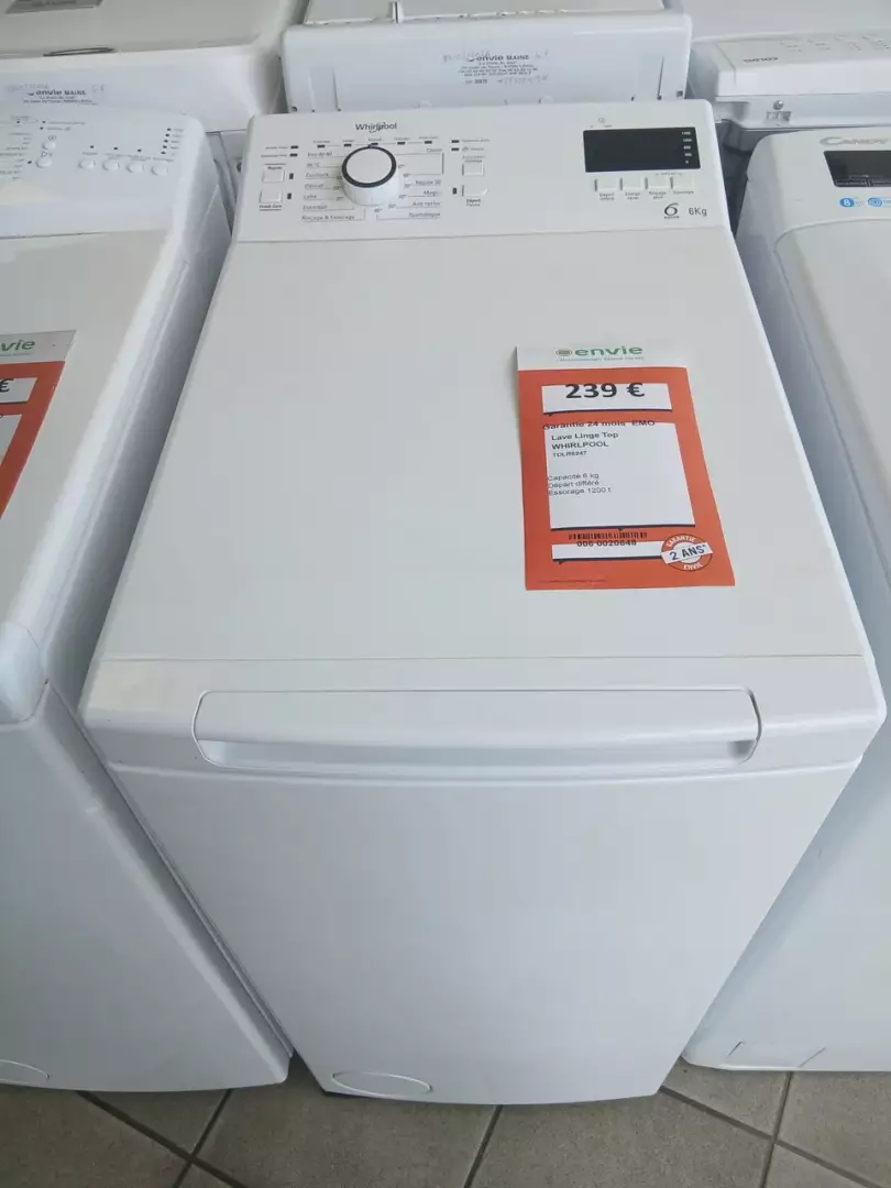 LAVE LINGE TOP 6 KG — WHIRLPOOL