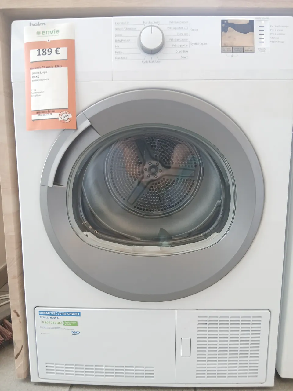 SÈCHE LINGE 8 KG — BEKO