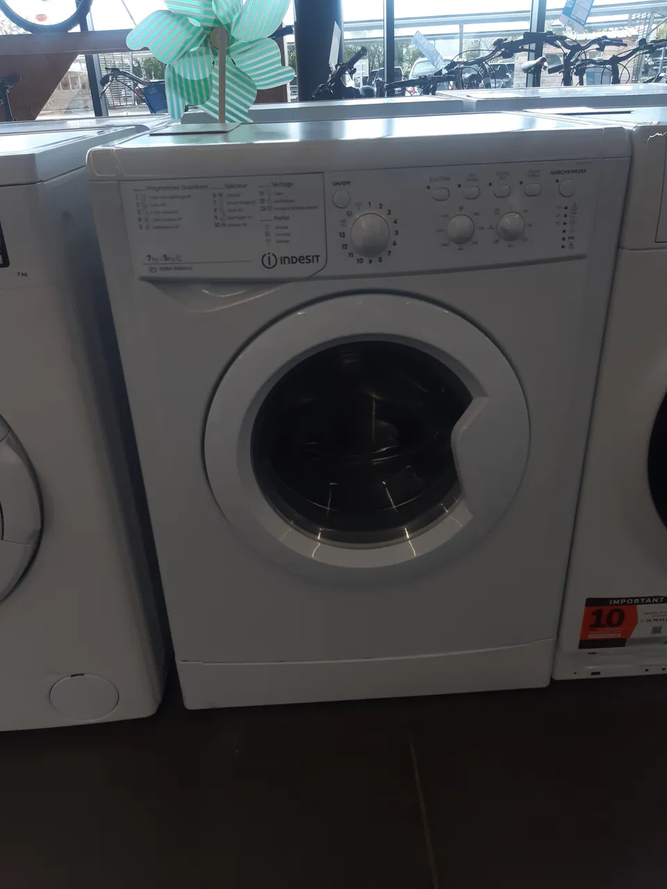 LAVANTE SÉCHANTE 7 KG — INDESIT