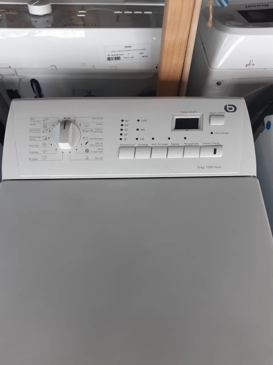 LAVE LINGE TOP 6 KG — ESSENTIEL B – Image 2