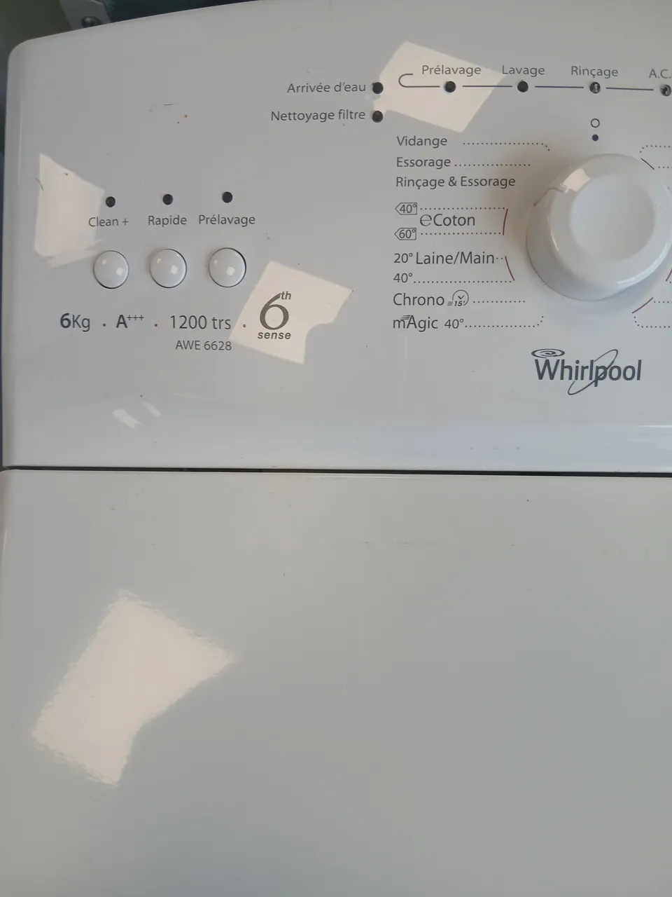 LAVE LINGE TOP — 6KG — WHIRLPOOL – Image 2