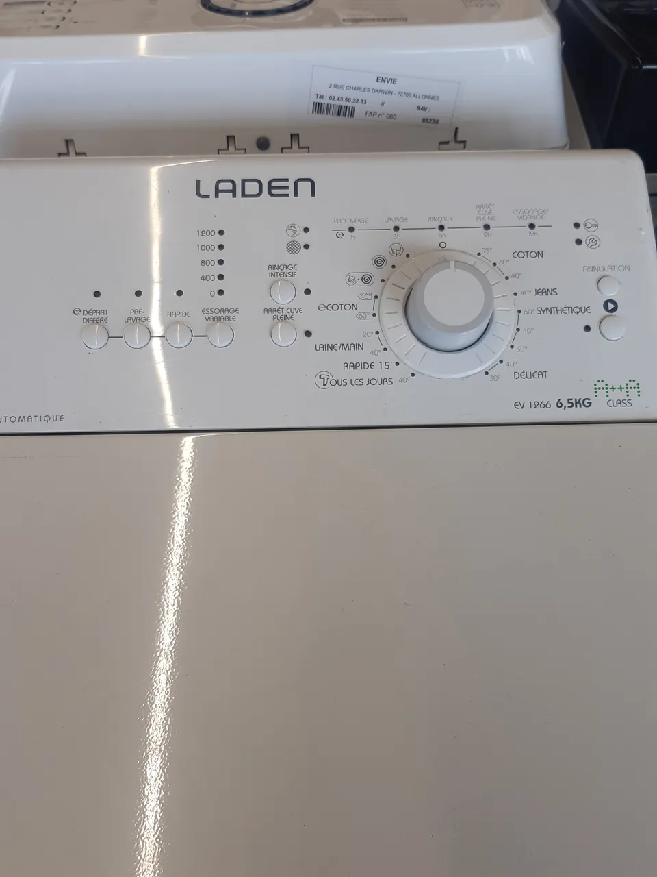 LAVE LINGE TOP 6.5 KG — LADEN – Image 2